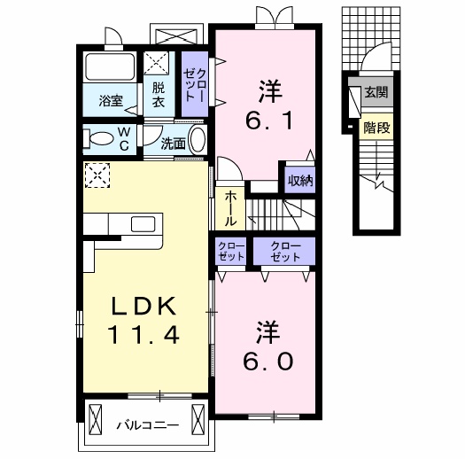 ラリック・ヒルAの間取り