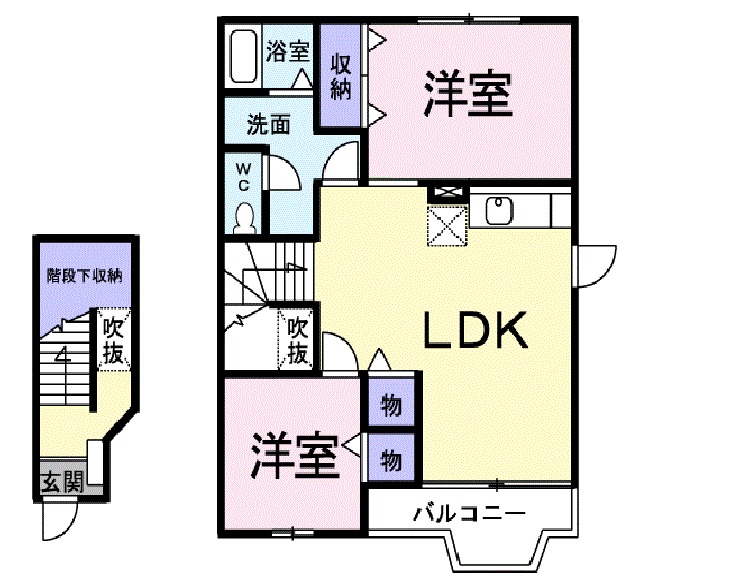 ベルフラワーFの間取り