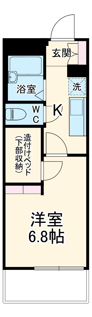 レオパレスベイブリーズそがの間取り