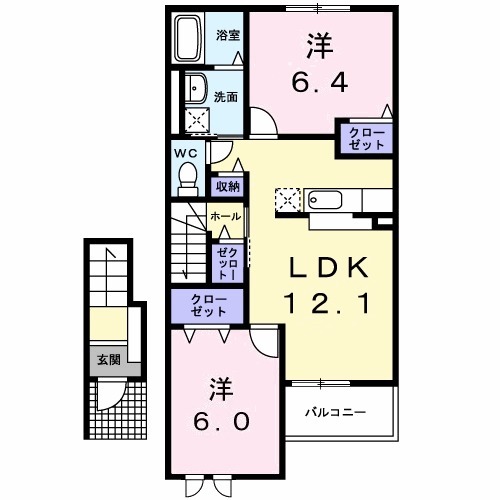 ジェルセートBの間取り