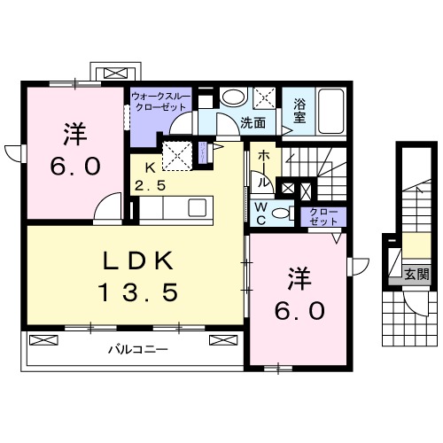 ポライトリー メゾン Ⅱの間取り