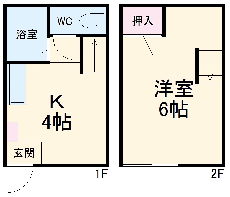 ミノタハイツ上条Ⅰの間取り