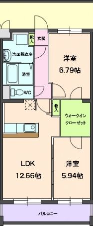 ヴィルシーナの間取り