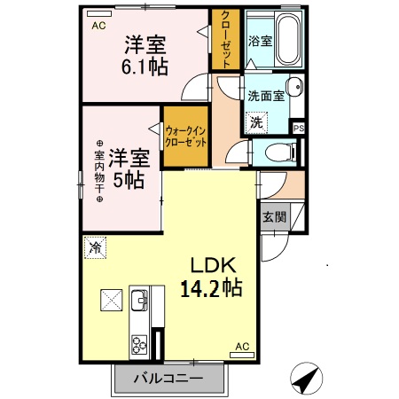 D-room八田の間取り