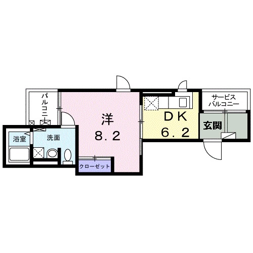 グランコーナ高崎の間取り