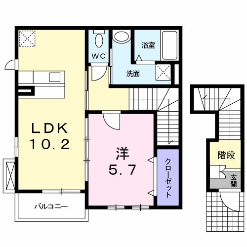 デフィ クリヨンの間取り