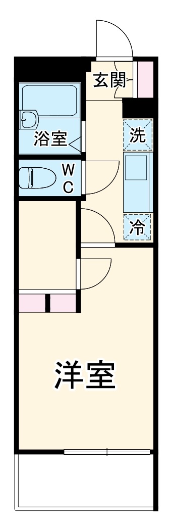 レオパレスサンクフルコートの間取り