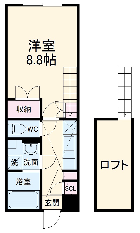 アルエット出川の間取り