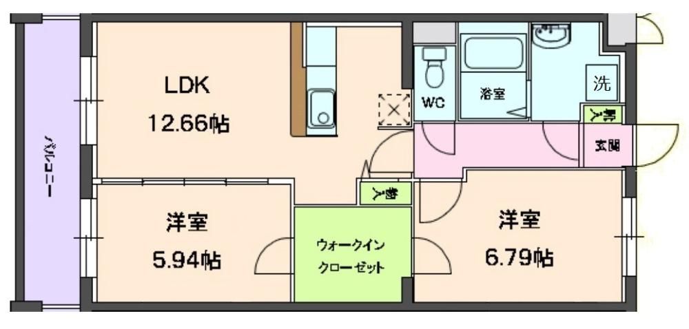 エバーグリーンの間取り