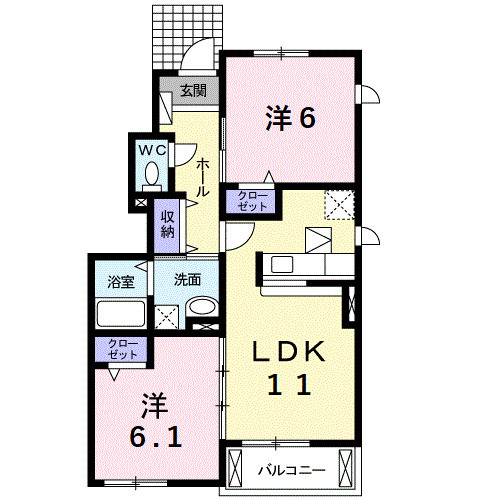 ブリエ ドゥの間取り