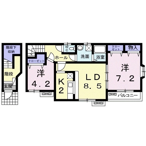 グランメールⅢの間取り