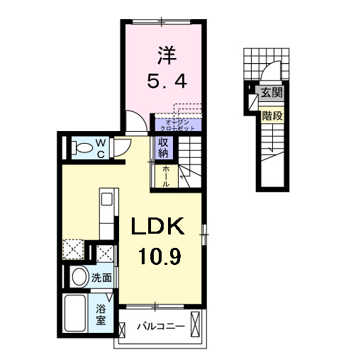 ジュネスFAの間取り