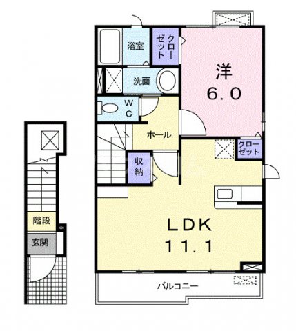 レーブシャトーの間取り