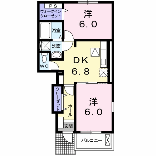 ステラパルテAの間取り