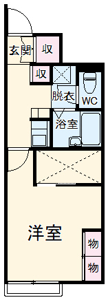 レオパレスグリュの間取り
