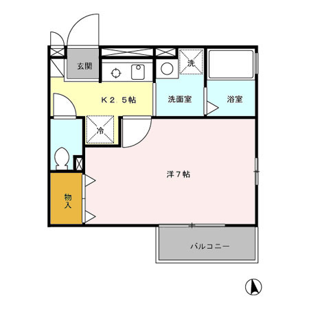 Town Court 124の間取り