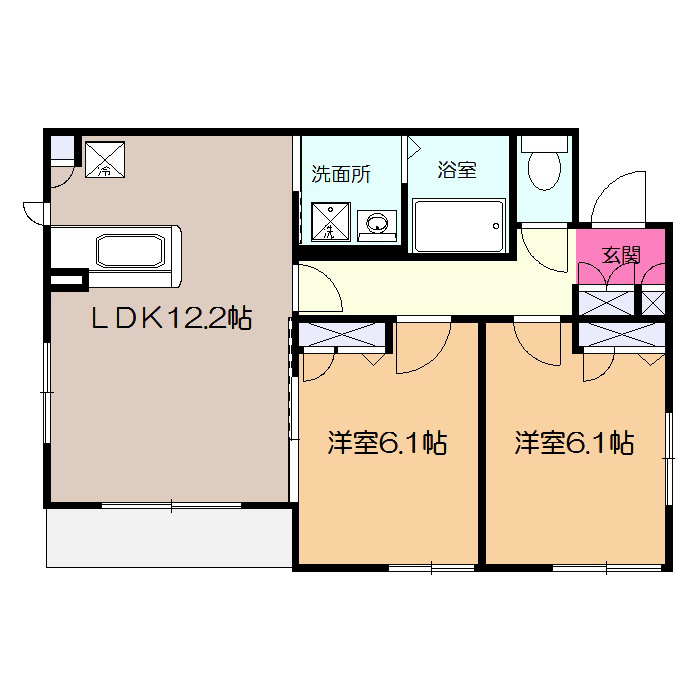 アルカディアの間取り