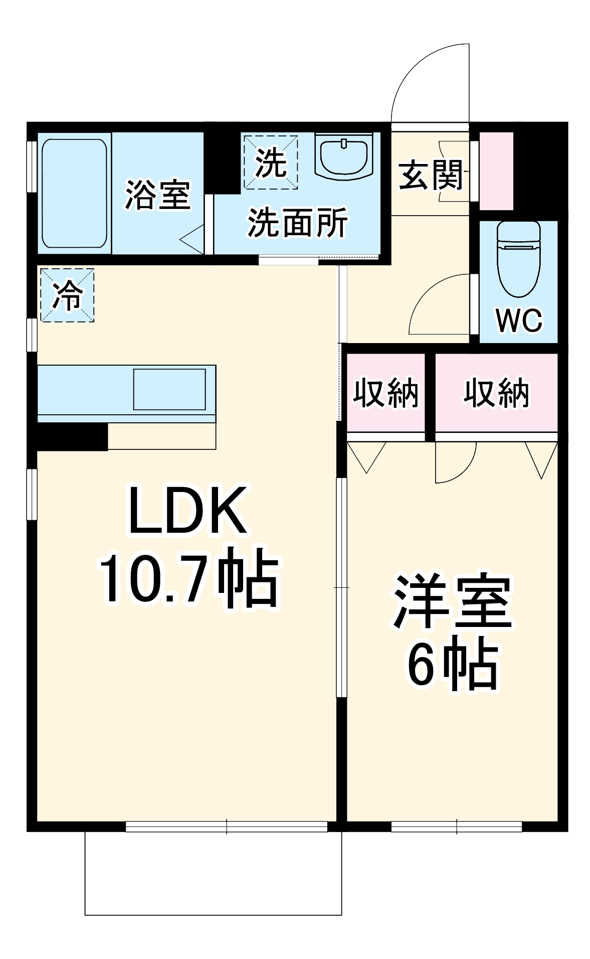 ソレイユなでしこの間取り