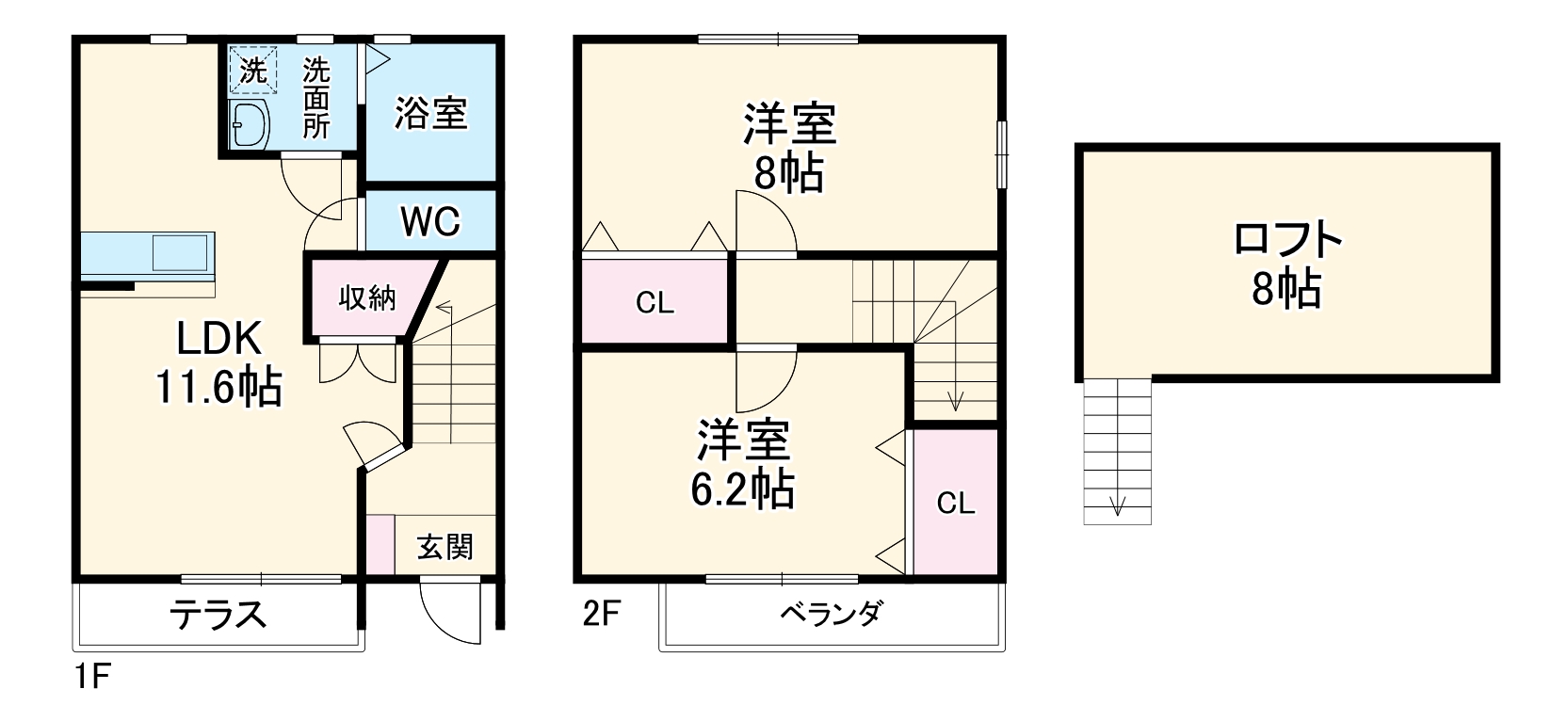 プリマヴェーラ今嶺Ⅱの間取り