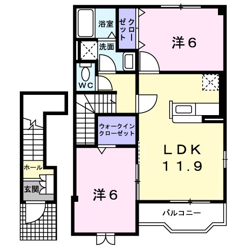 モデストハピネスの間取り