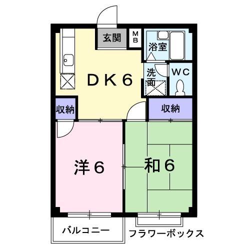 エルディム元揮Ｂの間取り