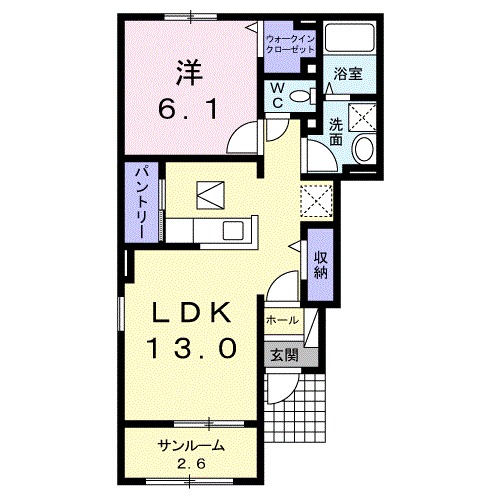 メゾン エスポワール Ⅱの間取り