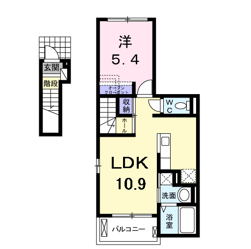 ジュネスFAの間取り