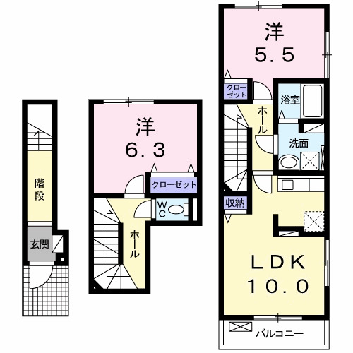 セントレーアⅠの間取り