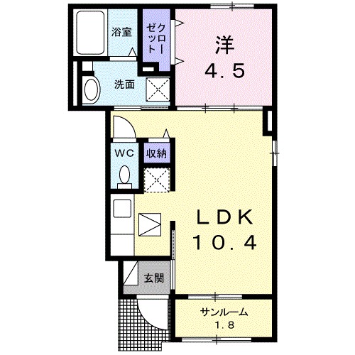 ロメイン Ⅱの間取り