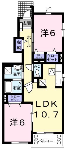 プリムローズⅢの間取り