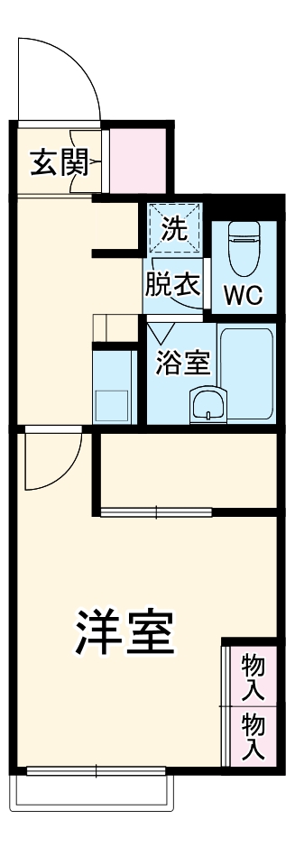 レオパレスOKEYAの間取り