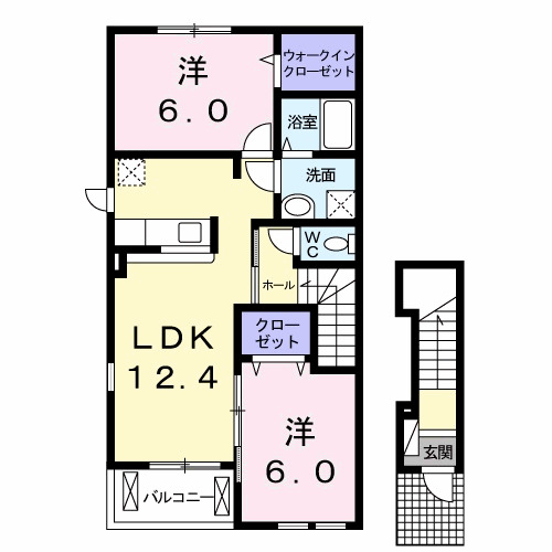アクアクロスBの間取り