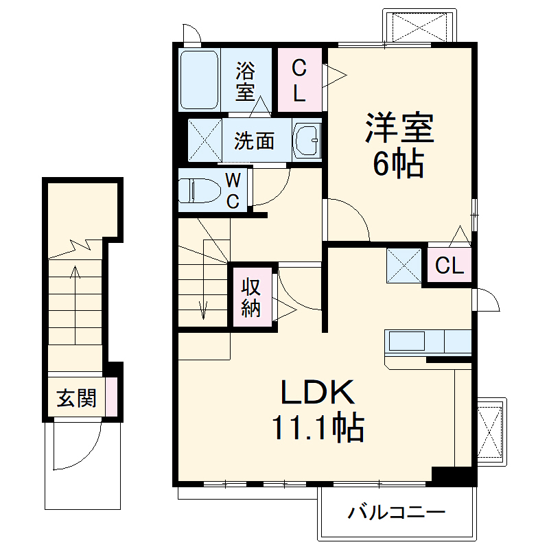 リバティー ハウスの間取り