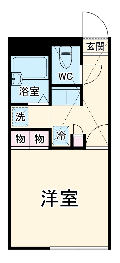 レオパレス昴５５５Ｆの間取り