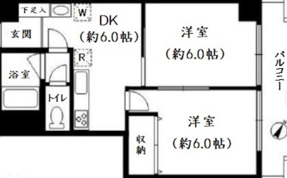 駒沢オリンピックマンションの間取り