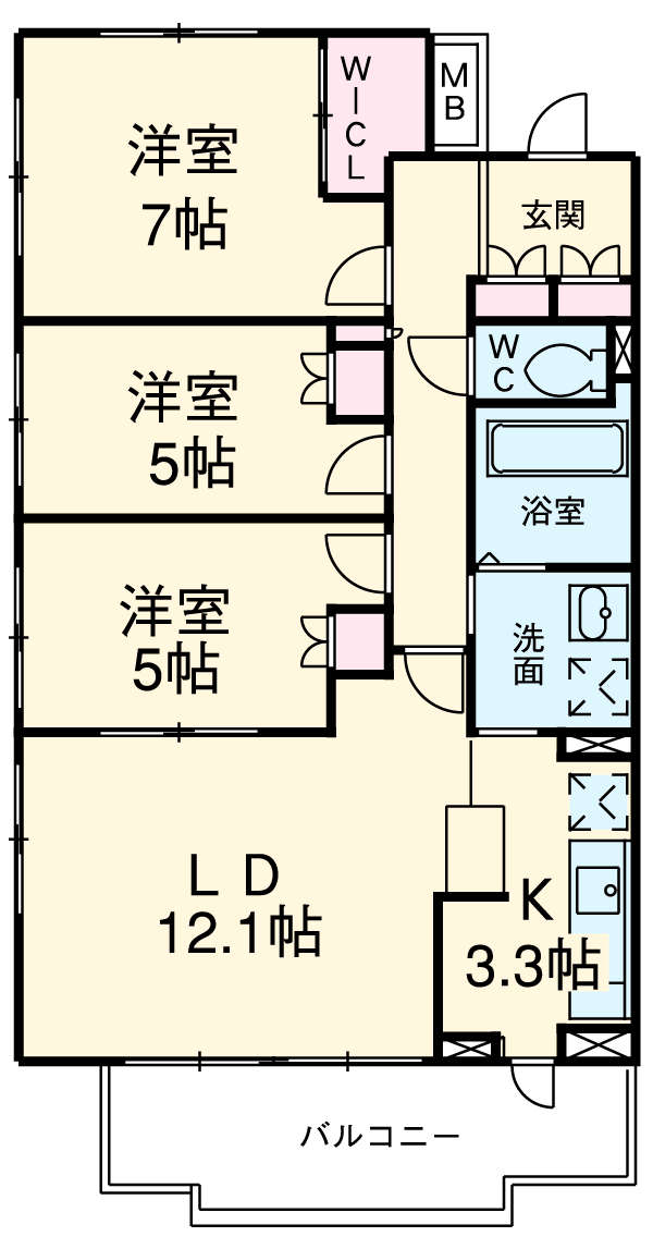 シエールグラン洋光台南公園の間取り