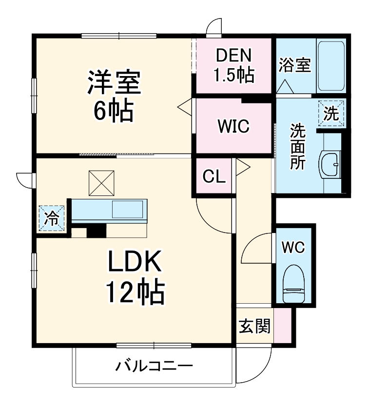 セジュール上矢部の間取り