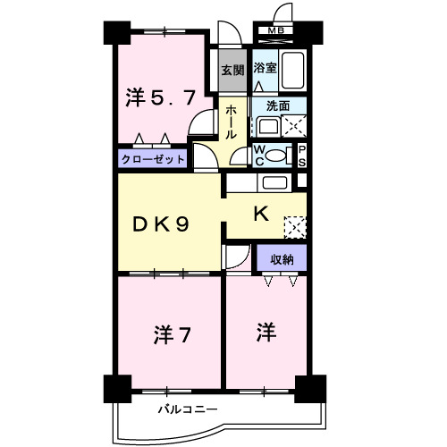リバーシャトーの間取り