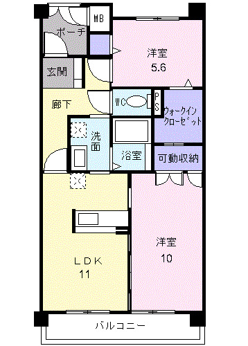 ヴィラ アルビレオの間取り