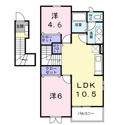 ウィングド・ディスクの間取り