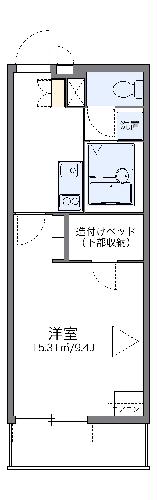 レオパレスルーチェ4の間取り