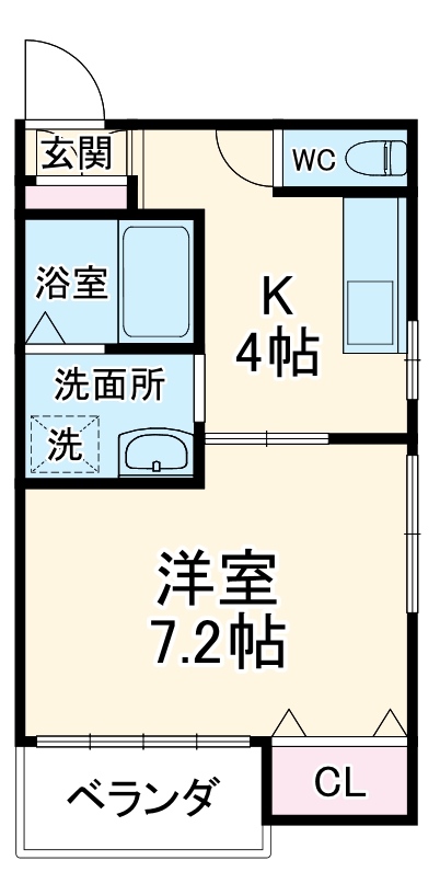 曲松の完工年月(2003年10月)築の賃貸アパートの間取り