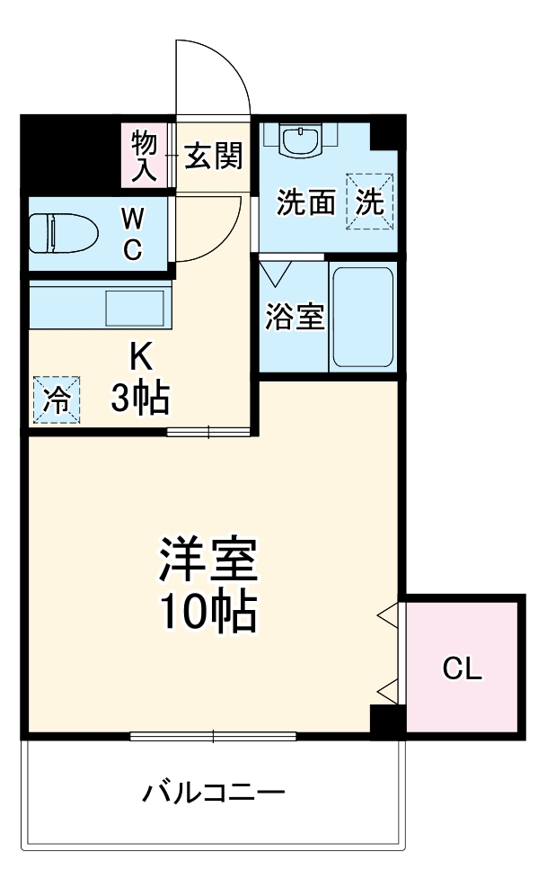 尾尻の完工年月(2003年3月)築の賃貸マンションの間取り