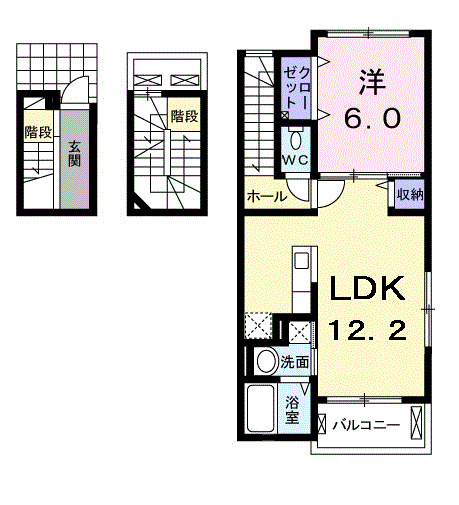 ジュネスFAの間取り