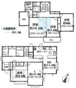 菅田町戸建の間取り