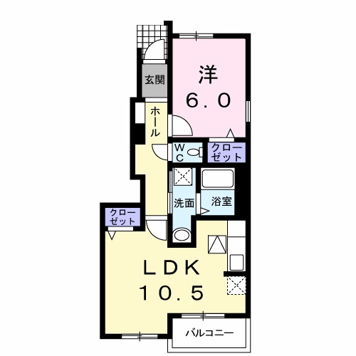 フルールⅡの間取り