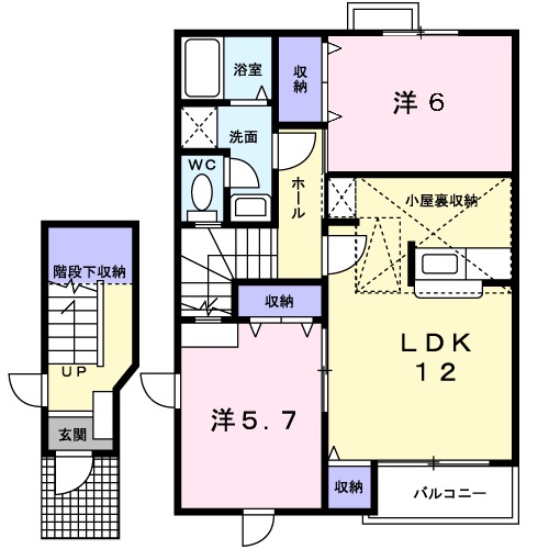 カリーノ　トゥッティＡの間取り