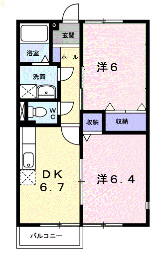グリーンハイツの間取り