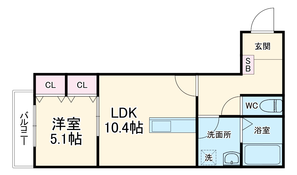 ラメール平塚の間取り