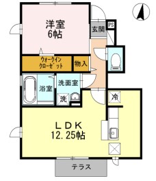 若竹ハウスⅡの間取り